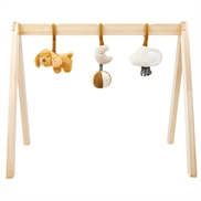 Wooden Arch with Hanging Toys