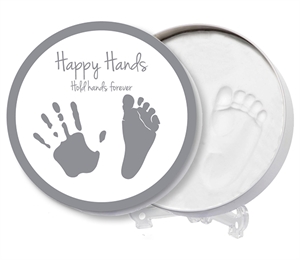 Happy Hands rund æske handprint