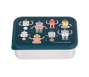 Rustfri stål madkasse med PP låg Robots