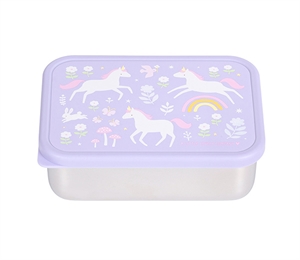 Rustfri stål madkasse med PP låg Unicorn Dreams