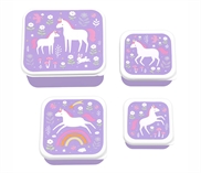 Lunch & snack box set - Unicorn Dreams