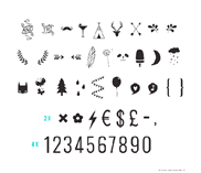 Lightbox Numbers & Symbols set
